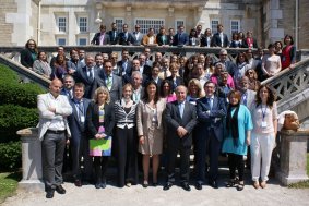 Los participantes, tras la celebraciónd e la Asamblea del SCB.